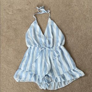 Striped romper